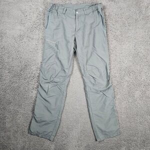 Decathlon Hiking Pants Men's Size S/M Gray Cargo Zip Pockets Outdoor